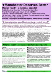 Leaflet from the MCMH branch. Click on the image for the full leaflet